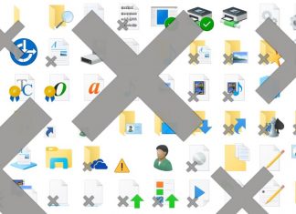 iconos con una x gris