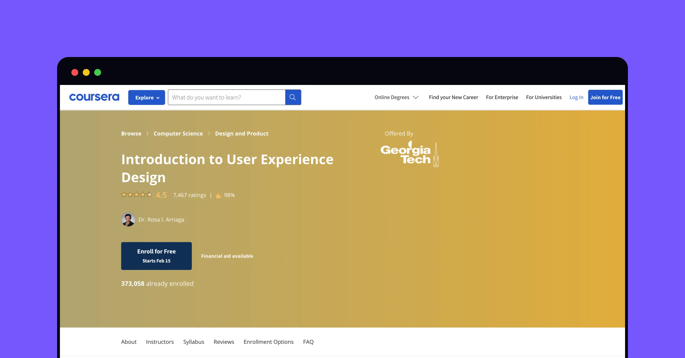 Intro to User Experience Design by Georgia Tech