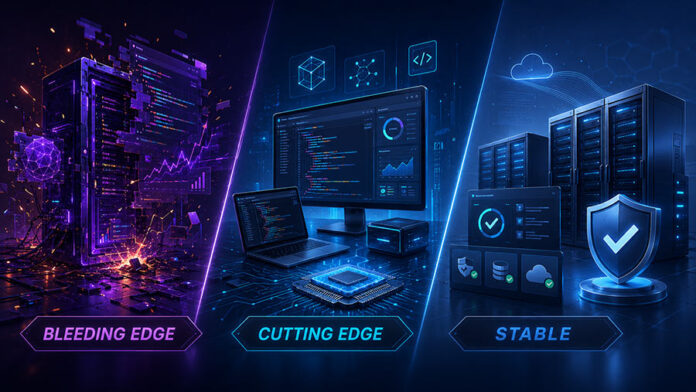 Bleeding-Edge-Cutting-Edge-y-Stable Bleeding Edge, Cutting Edge y Stable