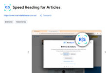 ReadSpeed: extensión de Chrome para leer artículos web más rápido y con mayor concentración Read Speed