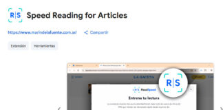 ReadSpeed: extensión de Chrome para leer artículos web más rápido y con mayor concentración Read Speed