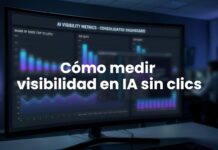 Cómo medir visibilidad en IA sin clics: métricas y herramientas 2026 Cómo medir visibilidad en IA sin clics