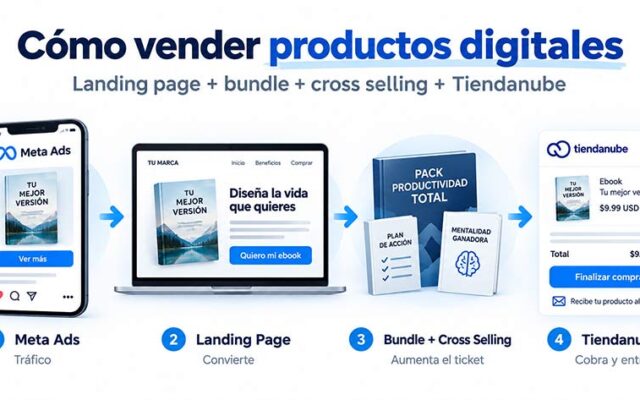 Cómo vender productos digitales con Landing Pages, Tiendanube y Meta Ads